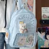 Mochila escolar fresca y dulce versión coreana 2026 para niñas, mochila linda con forma de estrella para niñas de secundaria y preparatoria, bolso ligero de doble hombro