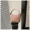 Estilo Coreano Tendência 2026 Novo Modelo Design Elegante Cor Sólida Textura Simples para o Dia a Dia Casual Bolsa Transversal Bolsa Saco para Mulheres
