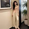 Conjunto de Moda Novo de Verão 2026 para Mulheres, Conjunto de Duas Peças Estilo Chinês Retro Novo com Blusa de Manga Curta Botonada e Calças de Perna Larga