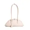 Bolso de axila retro con forma de media luna para mujer, bolso baguette simple de color liso, bolso de mano elegante, bolso de hombro de moda para el día a día