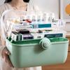 Caja de Medicamentos Grande para el Hogar Caja de Medicamentos de Gran Capacidad para el Hogar Caja de Almacenamiento de Medicamentos para el Hogar Caja Médica de Medicamentos Multicapa Caja de Almacenamiento