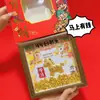 Ano do Cavalo, Fique Rico Imediatamente, Suporte de Mesa para Foto em Ouro Puro, Despertar do Leão, Gato da Sorte, Ornamento Dourado para Hall de Entrada, Presente de Ano Novo, Lembrança
