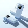 Novo carregador portátil de alta capacidade 10000 mAh com carregamento rápido PD 22,5W transfronteiriço vem com duas linhas atacado direto da fábrica