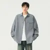 NASA SOBRE Camisa de trabajo retro americana tie-dye de manga larga, nueva colección de otoño para hombre, camisa/chaqueta casual holgada