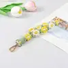 Cordão para Chaveiro de Celular Tecido à Mão Floral Transfronteiriço Estilo Boêmio Floral Fresco Pingente Chaveiro