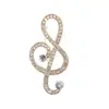 Moda Europea y Americana Broche de Lujo de Alta Gama Corsage Creativo de Nota Pin para Ropa Accesorios para Ropa Símbolos Musicales Femeninos