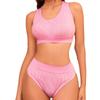 Conjunto de Sujetador de Comercio Exterior Chaleco Deportivo para Mujer Push-Up Push-Up Sin Aros Mostrando Pechos Grandes Ropa Interior Pequeña Conjunto de Ropa Interior