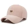 Gorra de Béisbol Moderna con Lazo para Mujer, Gorra de Pico de Moda Otoño e Invierno, Sombrero Cálido Casual Versátil para Exteriores