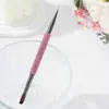 Caneta de Construção Dupla Face Cravejada de Diamantes, Pincel Chanfrado de Cabeça Plana para Cílios, Aparar Sobrancelhas, Pintura de Sobrancelhas, Caneta de Desenho Pintada Portátil, Ponto de Diamante
