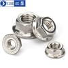 Porca flangeada de aço inoxidável 316 dente antiderrapante porca flangeada hexagonal M3M4M5M6M8M10M12