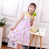 Nuevo vestido de algodón y seda para niños de verano Vestido de princesa coreana Camisón para niñas Ropa sin mangas para casa Ropa de protección solar