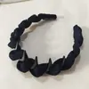 Pinza para el pelo de mujer con cinta esponjosa, Diadema de corona alta estilo coreano para uso diario, Adorno de perlas, Efecto adelgazante de cara, Estilo de diadema ondulada