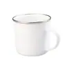 Caneca de esmalte com transferência de calor para e-commerce transfronteiriço, alto valor estético, caneca de esmalte antiga de aço inoxidável para sublimação 13oz