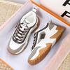 Sapatos Femininos 2025 Outono Novos Sapatos Femininos Sola Grossa Respirável Sapatos de Pai Tênis Esportivos Casuais Femininos Tênis Populares para Mulheres