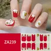ZA branco cozimento-livre unha adesivo completo à prova d' água nail art patch sentido avançado simples vento unha polonês cola atacado