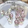 Acessórios para Nail Art, Pilha de Strass Oval Premium Ultra-Brilhante, Pilha de Strass Cor de Ovo de Pombo Rosa de Venda Quente, Decorações de Unha com Strass
