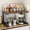 Suporte para copos de máquina de café de bancada, sachês de chá, dispensador de água, suporte para mesa, copo de água, suporte para cozinha