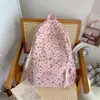 Mochila Versátil com Laço Estilo Coreano Ins Fashion para Mulheres, Design de Nicho, Mochila Escolar Estudantil de Grande Capacidade, Mochila Casual