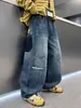 Nueva colección de otoño de pantalones vaqueros para niños, pantalones vaqueros largos modernos y versátiles para niños y estudiantes de secundaria.