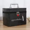 Bolsa de almacenamiento de cosméticos linda labio simple estuche de cosméticos portátil grande portátil gran capacidad caja de almacenamiento para niña