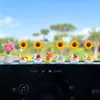 Decoración de Coche para el Año Nuevo del Caballo 2026: Caballito que Atrae Riqueza Giratorio Girasol Adorno para Tablero de Coche