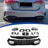 Adequado para Mercedes-Benz Classe A W177 Kit Modificado A35 Lábio Traseiro e Ponteira para Modelos de 2 e 3 Portas 2019-2025