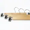 Perchero multifuncional para exteriores con pinzas para pantalones, perchero de madera antideslizante para uso doméstico, fuerte tendedero de madera maciza antideslizante para pantalones, pinza para faldas de madera de alcanfor para dormitorio