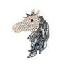 Broche de Caballo del Zodiaco Vintage Transfronterizo con un Toque de Alta Gama, Aleación Ecológica, Acabado Esmaltado, Elegante Broche para Traje de Hombre