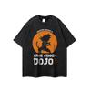 Camiseta de manga corta estilo americano High Street Heavy Washed Old para hombre, verano Ins, marea nacional, holgada, para pareja, holgada, marea