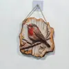 Pájaro Creativo de Madera Decoraciones de Pared 2D Adornos Colgantes Transfronterizos Suministros para Fiestas Manualidades