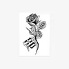 Adesivos de Tatuagem Digitais Estilo Novo Transfronteiriço de Alta Qualidade Personalizados Estilo Europeu e Americano Arrojado Nicho Flor de Rosa Teia de Aranha
