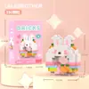 Boneca Desenho Animado Donut Blocos de Montar Urso Morango Montagem Brinquedos Educativos Infantis Presentes de Celebridade da Internet Atacado Dropshipping