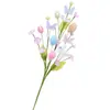 Decoraciones de Pascua Transfronterizas Conejo Creativo Huevo de Pascua Ramas Artificiales Ramo de Fiesta DIY Accesorios para Arreglos Florales