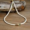 Collar de Cuentas Turquesas de Venta Caliente Europeo y Americano Joyería para Mujeres, Versátil Gargantilla de Vidrio Colorida, Comercio Exterior Transfronterizo al Por Mayor
