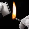 Chaveiro de fósforo reutilizável multifuncional, acendedor de fogo portátil estiloso para atividades ao ar livre, acendedor de chama seguro, isqueiro à prova d'água de aço inoxidável