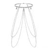 Collar de cadena larga con borlas y diamantes colgantes estilo Chanel para el cuerpo, cadena de diamantes de imitación para todo el cuerpo, accesorios de cadena para la cintura, cadena sexy para el pecho.