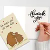 Tarjeta de Saludo Romántica Alemana con Dos Osos Abrazándose, Tarjeta de Confesión, Tarjeta de Regalo Universal para San Valentín y Aniversario