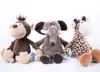Muñeco Lindo de Animales del Bosque JSQ Jirafa Elefante León Mono Perro Tigre Muñeco de Máquina de Garra Juguete de Peluche