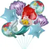 Decoração de Balão para Festa de Aniversário de Sereia Transfronteiriça Balão de Alumínio Cartoon Traje de Balão Venda por Atacado