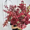 Vale Huaxi 2026 Novos Produtos Série Vermelha Novidades Série de Alta Qualidade Cerimônia de Casamento Flor Artificial para Casamento Atacado