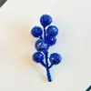 Decoración de árbol de Navidad fruta, Accesorios de fruta con lentejuelas doradas de Navidad, Flores artificiales de lentejuelas doradas de 12 cabezas, Bayas de fruta rojas al por mayor