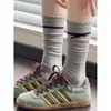 Calcetines Largos de Encaje Dulce con Lazo para Primavera y Verano Calcetines Versátiles de Color Sólido Estilo Chanel para Deportes al Aire Libre