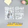 Bolsa Pequeña con Cremallera de Margarita Ins Material de Empaque Bolsa Transparente Escarchada Auto-Sellante Linda Bolsa de Empaque de Joyería de Alto Valor