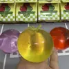 Brinquedo antiestresse transfronteiriço, brinquedo de apertar maçã verde, brinquedo de desabafo de maçã de maltose, brinquedo de apertar com rebote lento, fornecimento direto da fábrica