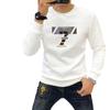 Fonte de fábrica uma geração de primavera e outono 2024 novo quente dos homens hot stamping letras camisola casaco bonito de manga comprida
