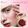 Blush em Creme Ocheal Brilhante Genuíno Transfronteiriço, Creme Rouge de Cor Única Natural Fácil de Aplicar para Lábios e Bochechas