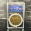 Monedas Conmemorativas de las Doce Constelaciones Europeas y Americanas Monedas Antiguas Chapadas en Oro 12 Constelaciones Tarot Sol de los Deseos Medallón Conmemorativo Moneda Extranjera