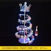 Portavasos en espiral con forma de bala para cóctel, LED luminoso, de hierro colorido, anticaída, para KTV, bar nocturno, portavasos para vino