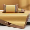 Esterilla de Vid de Ajenjo 2026 Verano Hogareña Doble Plegable Esterilla Refrigerante Juego de Tres Piezas Dormitorio Estudiantil Esterilla Individual Esterilla Suave
