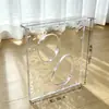 Fábrica de Origen Patas de Mesa Acrílicas Onduladas en V Forma de T Forma de Arco Patas de Soporte Transparentes Mesa de Comedor Mesa de Café Mesa de Comedor